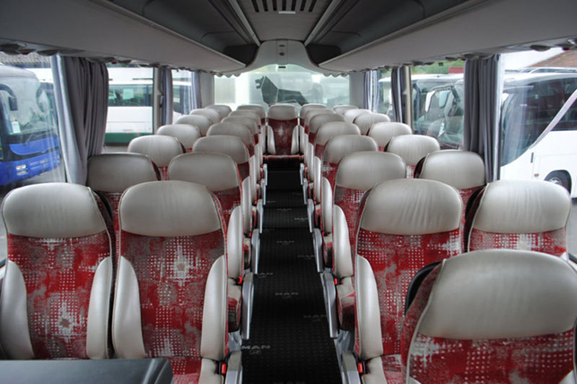 Салон пассажирского автобуса MAN