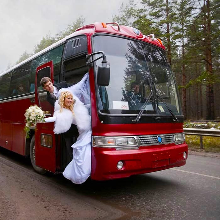 Аренда автобуса на свадьбу 